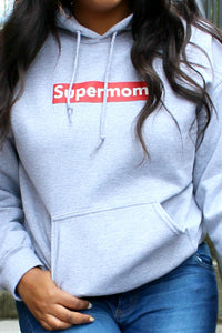 Supermom Hoodie in Gray