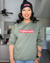 Load image into Gallery viewer, Supermom Sweatshirt Military Green