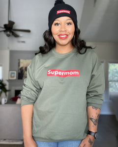 Supermom Sweatshirt Military Green