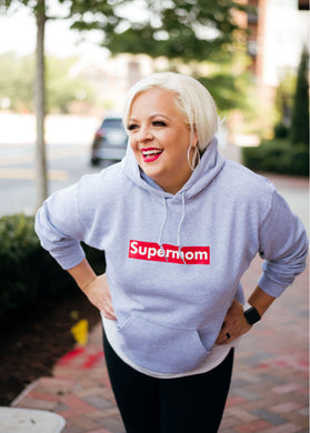 Supermom Hoodie in Gray