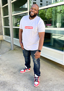 Superdad Tee in Gray