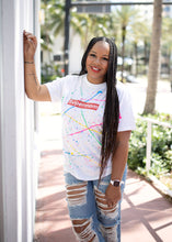 Load image into Gallery viewer, Neon Supermom Splatter Tee